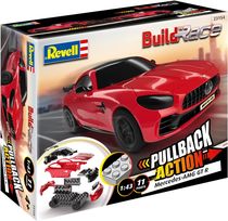 Maquette de voiture : Build 'n Race Mercedes-AMG GT R Rouge 1/43 - Revell 23154