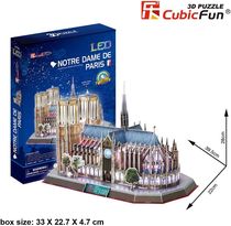 Maquette Puzzle 3D : Notre-Dame De Paris LED - Cubic Fun L173H