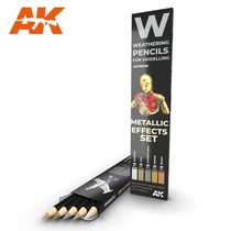 Watercolor Pinceaux Set Metallics - Ak Interactive AK10046