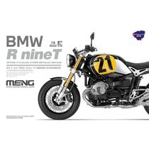 Maquette moto BMW R nineT Black Storm, prépeinte à clipser 1/9 - Meng MT003U