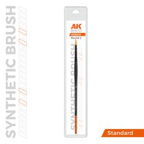 Pinceaux pour maquette et modélisme : Pinceau synthétique rond 2 - Ak Interactive B009