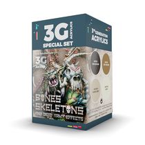 Peintures pour figurines : Wargame Color set Bones and skeletons - AK 1069