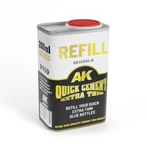Adhésif pour maquette : Recharge Colle extra fine rapide 40 ml - AK Interactive 12001-B