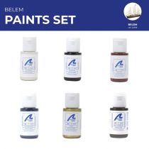 Ensemble de peintures maquette en bois : Voilier Belem Artesania Latina 277PACK2