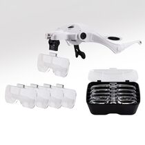 Outils de modélisme : Lunettes loupes avec éclairage LED - Heller 99029