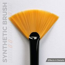 Accessoire de modélisme : Pinceau synthétique évantail - Ak interactive AKB017