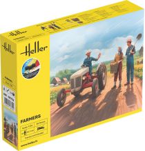 Coffret de figurines : Starter kit Fermiers 1/24 - Heller 58752