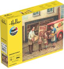 Coffret cadeau figurines : Starter Kit Famille d'épiciers 1/24 - Heller 58758
