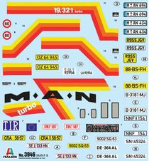 Maquette camion : MAN F8 19.321 4x2 - 1:24 - Italeri 03946 3946 - france-maquette.fr