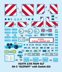 Maquette militaire : Faun SLT 50-3 Elefant with SaAnh.52t au 1/35 - Trumpeter 1070  01070