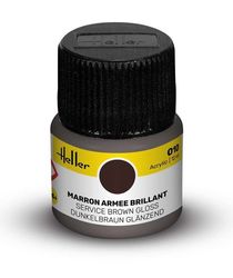 Peinture Acrylic 010 marron armee brillant - Heller 010