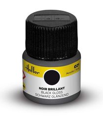 Peinture Acrylic 021 noir brillant - Heller 021