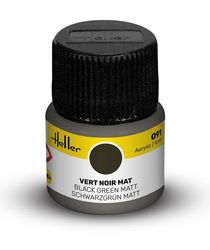 Peinture Acrylic 091 vert noir mat - Heller 091