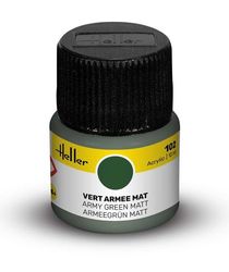 Peinture Acrylic 102 vert armee mat - Heller 102