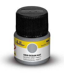 Peinture Acrylic 106 gris ocean mat - Heller 106