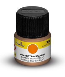 Peinture Acrylic 322 orange transparent - Heller 322