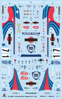 Maquette voiture : Lancia Delta HF Intégrale - 1:24 - Italeri 03658