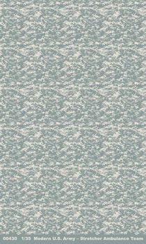 Figurines militaires : Équipe médicale avec civière - Armée US - 1:35 - Trumpeter 00430