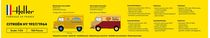 Maquette voiture de collection : Starter Kit Citroën Type H 2 - 1/24 - Heller 56744