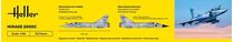 Maquette avion militaire : Starter Kit Mirage 2000 C 1/48 - Heller 56426