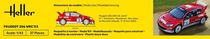Maquette voiture : Starter Kit Peugeot 206 WRC'03 1/43 - Heller 56113