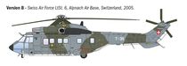 Maquette d'un hélicoptère militaire : AS332 Super Puma 1/72 - Italeri 91096