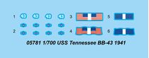 USS Tennessee BB-43 1941 - 1:700 - Trumpeter 755781
