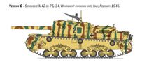 Maquette militaire : Char Semovente M42 da 75/34 E.Spéciale 1/35 - Italeri 6759