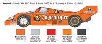 Maquette voiture de course : Porsche 956 Jägermeister 1/24 - Italeri 3678