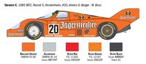 Maquette voiture de course : Porsche 956 Jägermeister 1/24 - Italeri 3678
