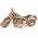 Puzzle 3D / Maquette bois - Moto Cruiser V-Twin mécanisée - 1:13 - Wooden City WR342