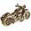 Puzzle 3D / Maquette bois - Moto Cruiser V-Twin mécanisée - 1:13 - Wooden City WR342