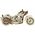 Puzzle 3D / Maquette bois - Moto Cruiser V-Twin mécanisée - 1:13 - Wooden City WR342