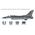 Maquette avion militaire : Model set F-16 C/D Night Falcon 1/72 - Italeri 72009