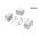 Accessoire maquette moto : BMW R 1250 GS ADV Coffres de rangement à peindre 1/9 - Meng SPS-091S