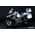 Accessoire maquette moto : BMW R 1250 GS ADV Coffres de rangement pré-peint 1/9 - Meng SPS-091S
