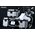 Accessoire maquette moto : BMW R 1250 GS ADV Coffres de rangement pré-peint 1/9 - Meng SPS-091S