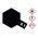 Peinture pour maquettes - X1 NOIR brillant - XL 23 ml - Tamiya 81001