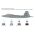 Maquette avion militaire : Model set F-22 Raptor 1/72 - Italeri 72011