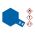 Peinture pour maquettes - X4 BLEU brillant - XL 23 ml - Tamiya 81004