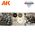 Peintures pour figurines : Wargame Color set Bones and skeletons - AK 1069