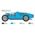 Maquette automobile : Bugatti 35B Roadster 1/12 - Italeri 4716