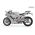 Maquette en plastique de la moto japonaise Kawasaki Ninja ZX-10R