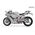 Maquette en plastique de la moto japonaise Kawasaki Ninja ZX-10R