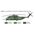 Maquette d'un chasseur militaire : HH-53C Super Jolly Green Giant 1/72 - Italeri 91035