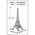 Maquette monument : La Tour Eiffel - Heller 81201