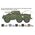 Maquette de char américain : M8 Greyhound / Véhicule utilitaire blindé M20 au 1/72 - Italeri 07087 - 7087
