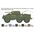 Maquette de char américain : M8 Greyhound / Véhicule utilitaire blindé M20 au 1/72 - Italeri 07087 - 7087