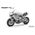 Maquette moto : Kawasaki Ninja H2R 2018 au 1/9 non peinte - Meng MT-011