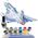 Maquette d'avion de chasse : Starter set : Mirage "2000 C-5" au 1:72 - Mistercraft SF-70